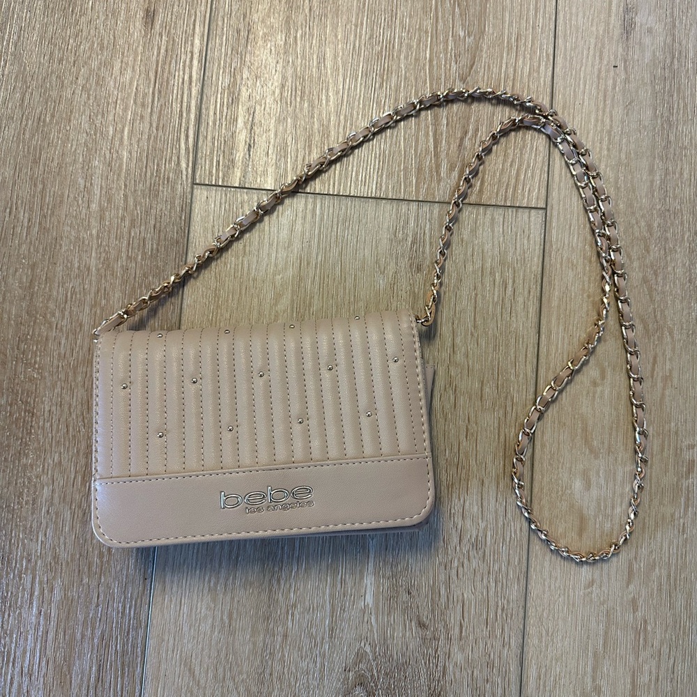 Bebe Tan Crossbody Bag